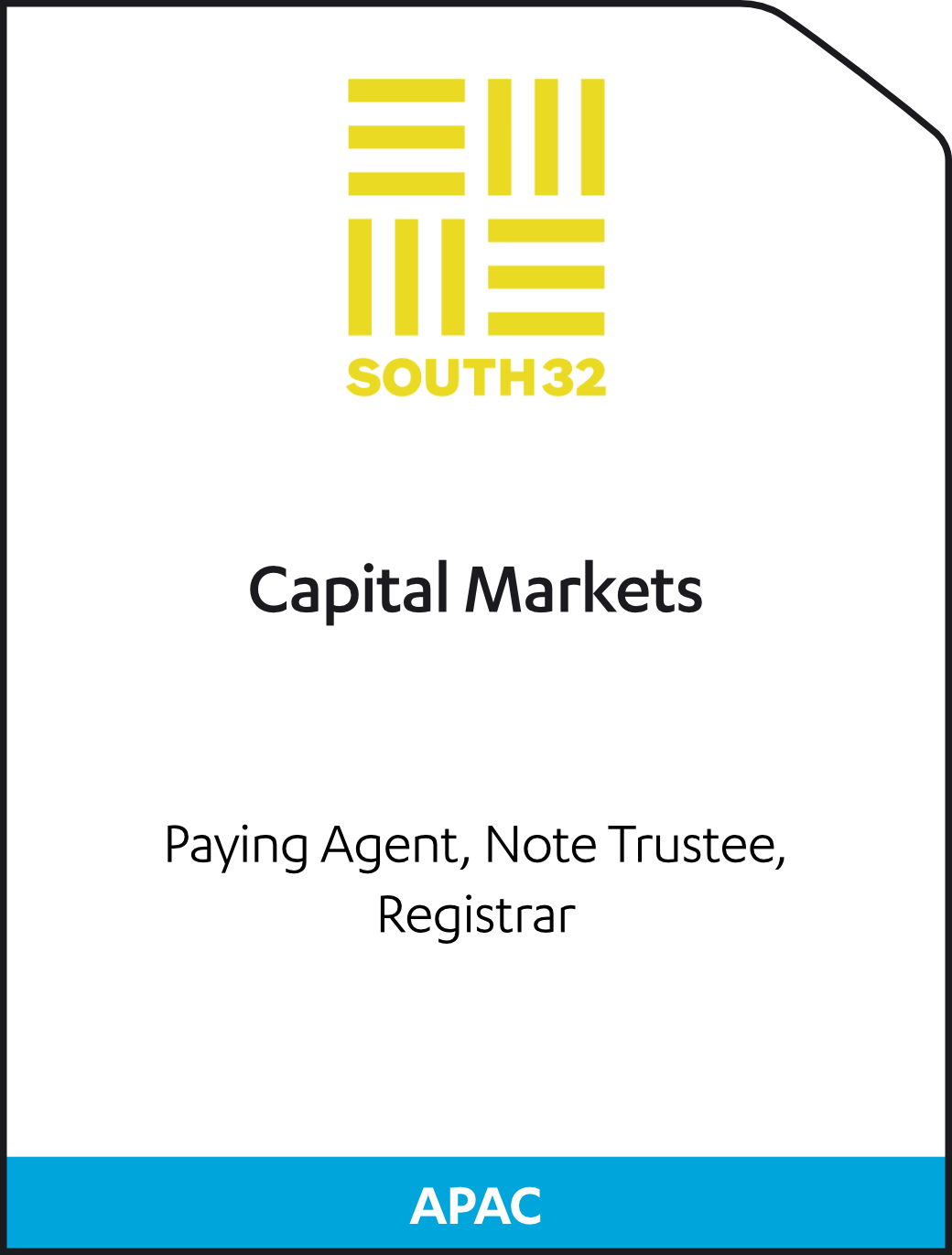 South 32 Syndicated Lending