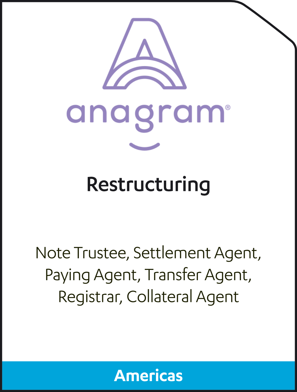 Anagram Holdings Restructuring